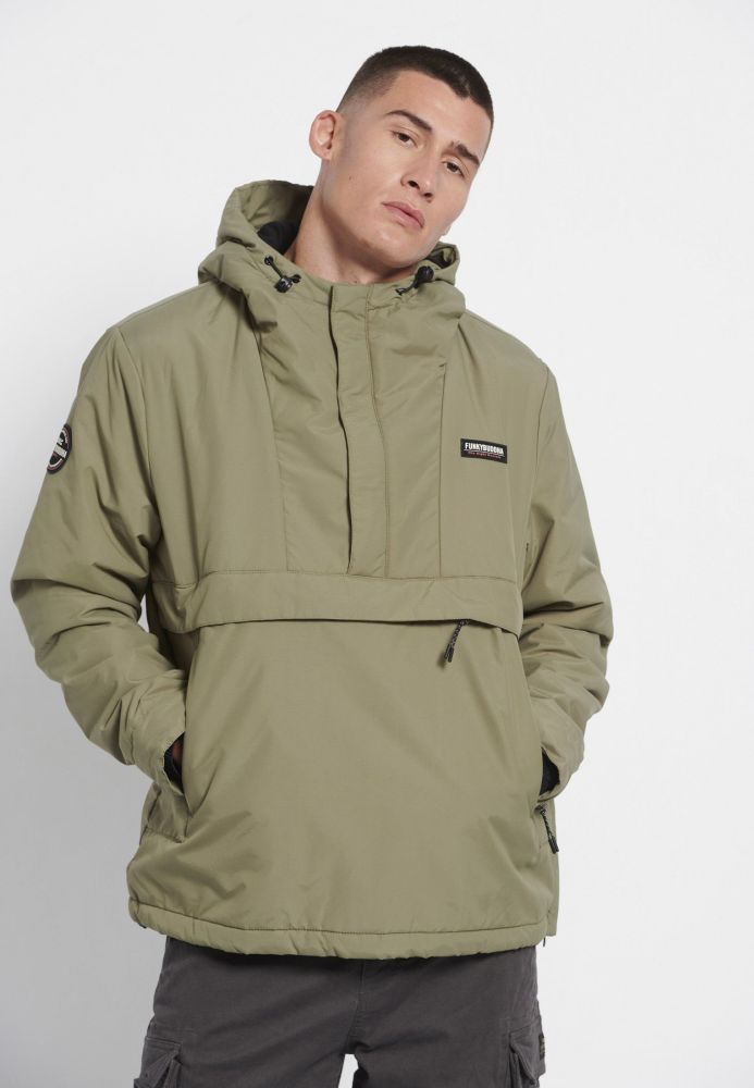 Ανδρικό overhead jacket με κουκούλα