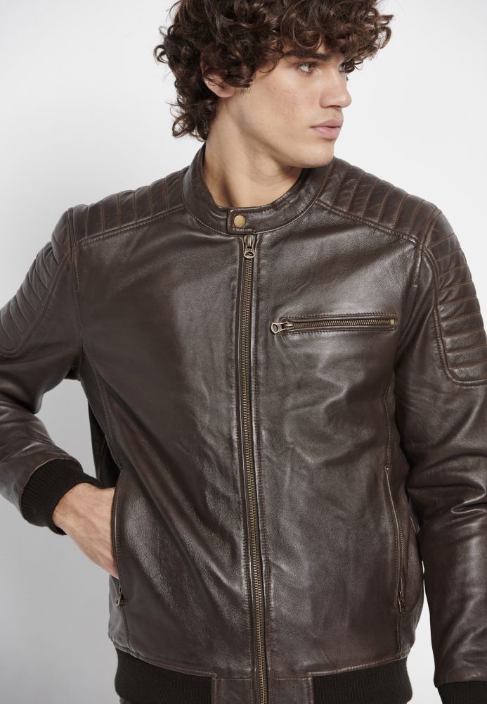 Ανδρικό δερμάτινο jacket (Sheepskin)