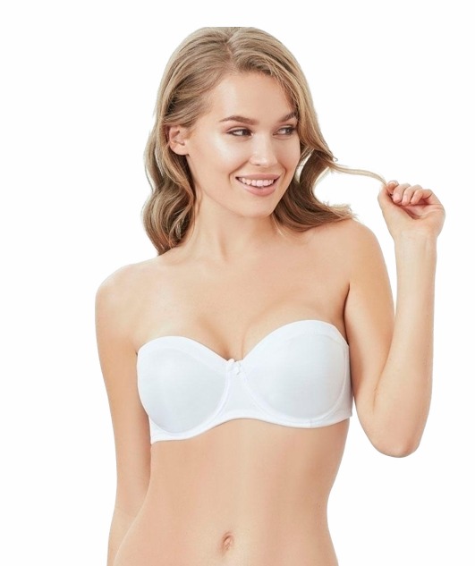 Strapless Χωρίς Ραφές Debora - Λευκό - MAN3591-Λευκό-90B