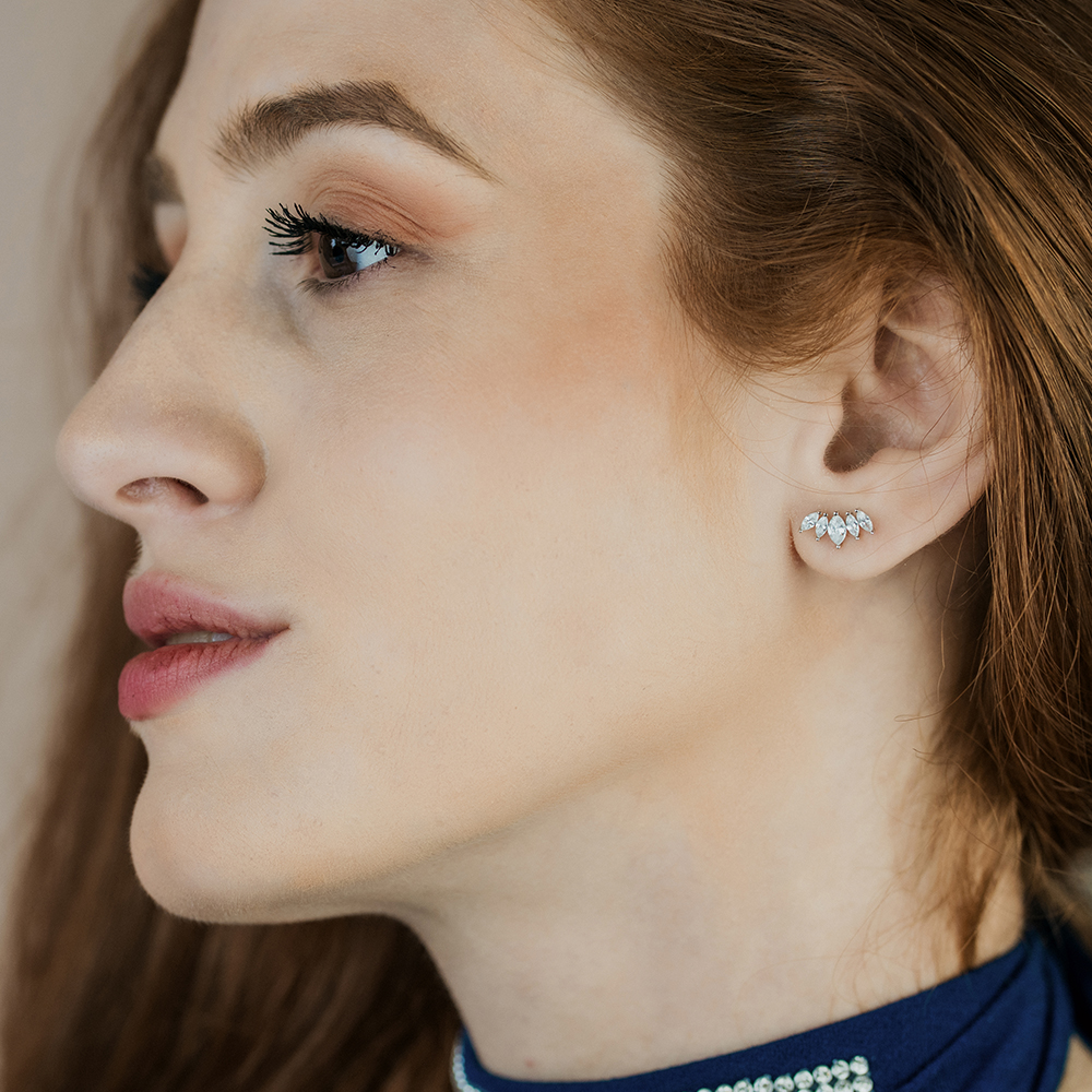 Σκουλαρίκια Iris Ear Cuff από ασήμι 925°