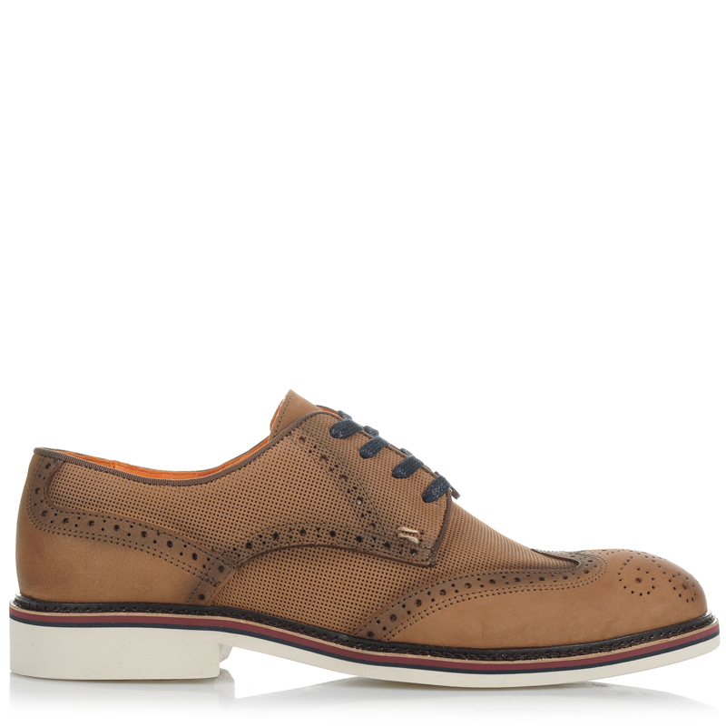 Δερμάτινα Oxford Παπούτσια Ambitious 7382 Camel