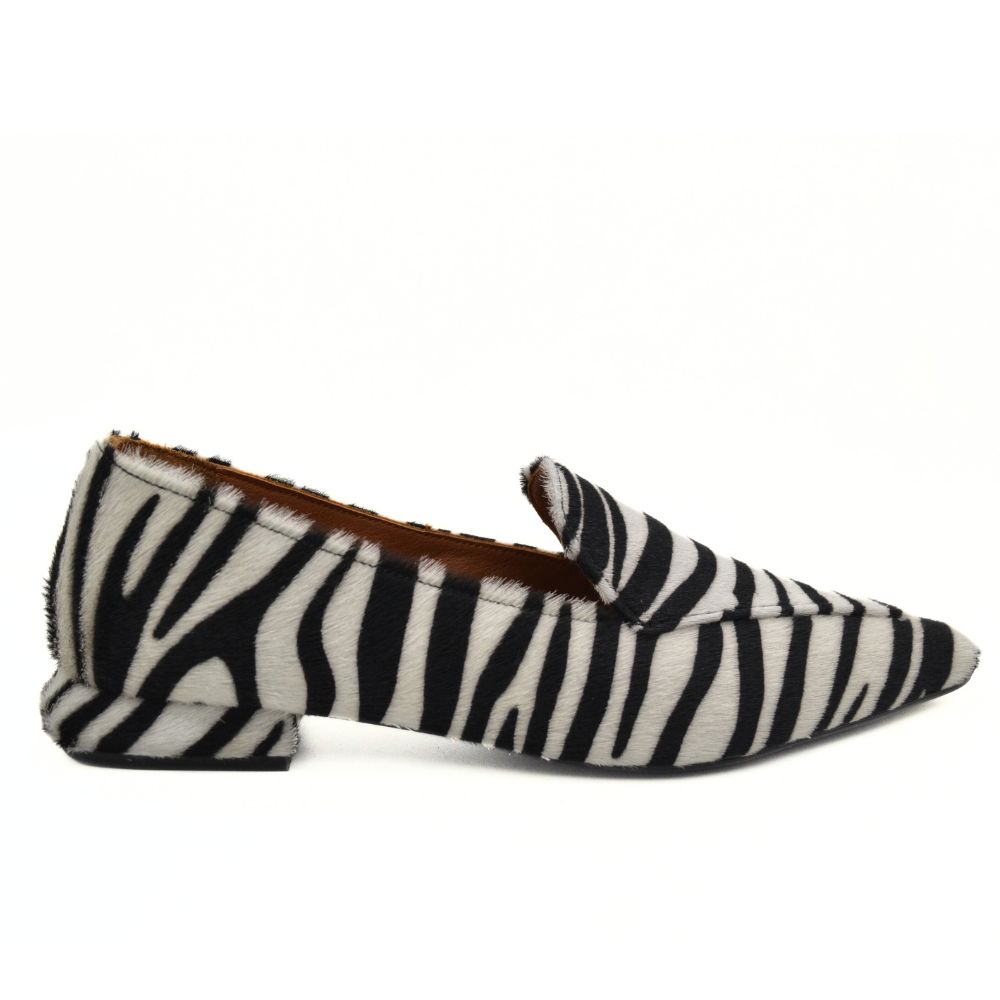 HAWKINS ΓΥΝΑΙΚΕΙΟ ΔΕΡΜΑΤΙΝΟ LOAFER PAR46 ZEBRA