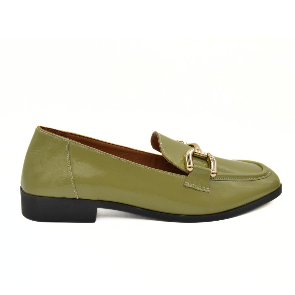 HAWKINS ΓΥΝΑΙΚΕΙΟ ΔΕΡΜΑΤΙΝΟ LOAFER ROM06 Y348 VERDE AVOCADO