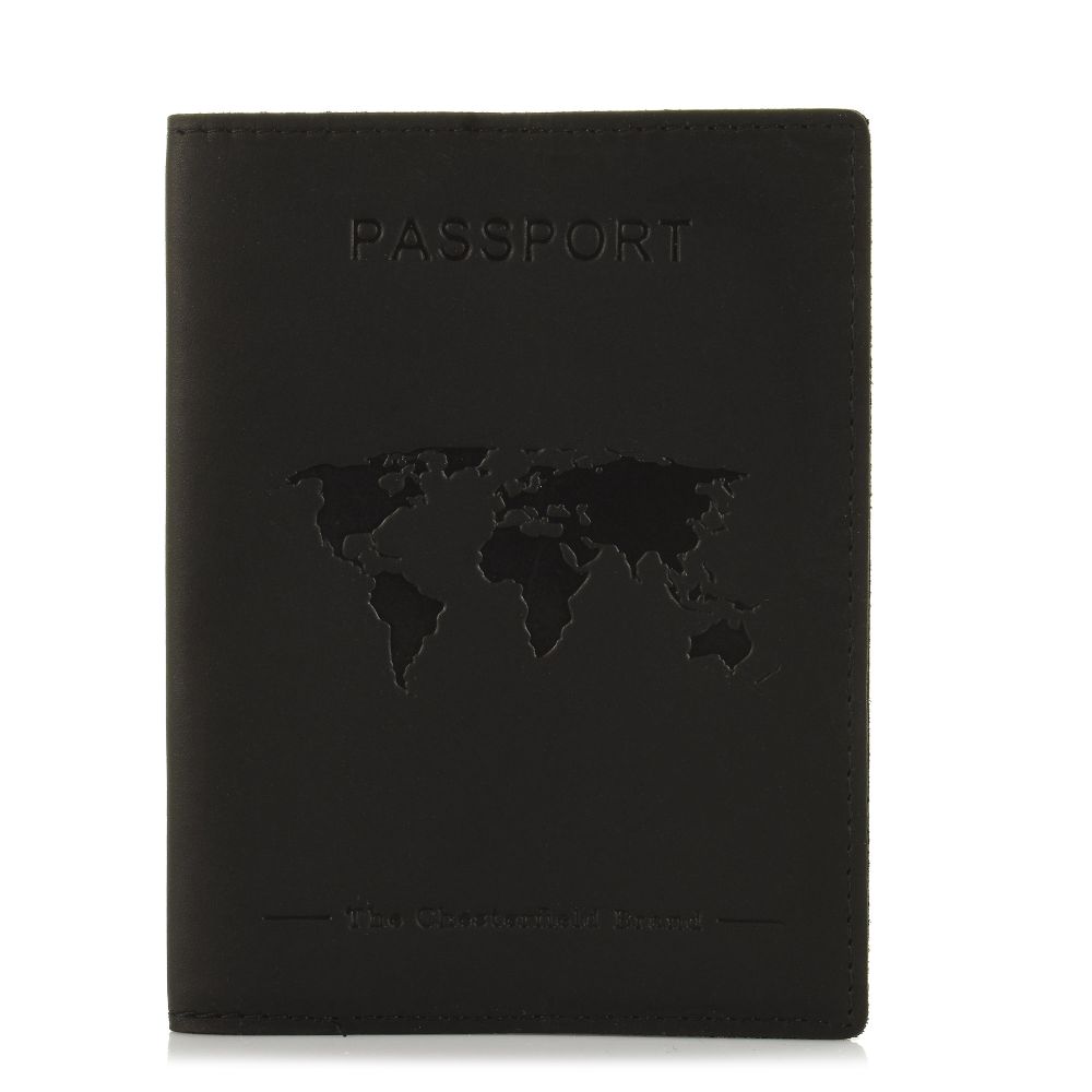 Δερμάτινη Θήκη Διαβατηρίου The Chesterfield Brand Passport Case C08.0488 00 Black