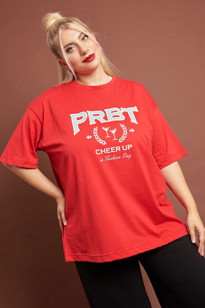 PRBT oversized T-shirt με logo