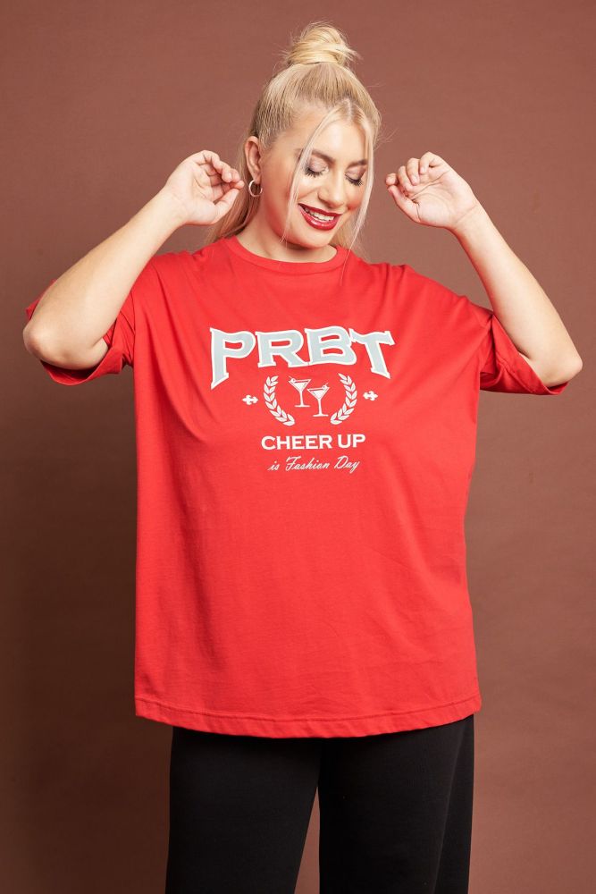 PRBT oversized T-shirt με logo