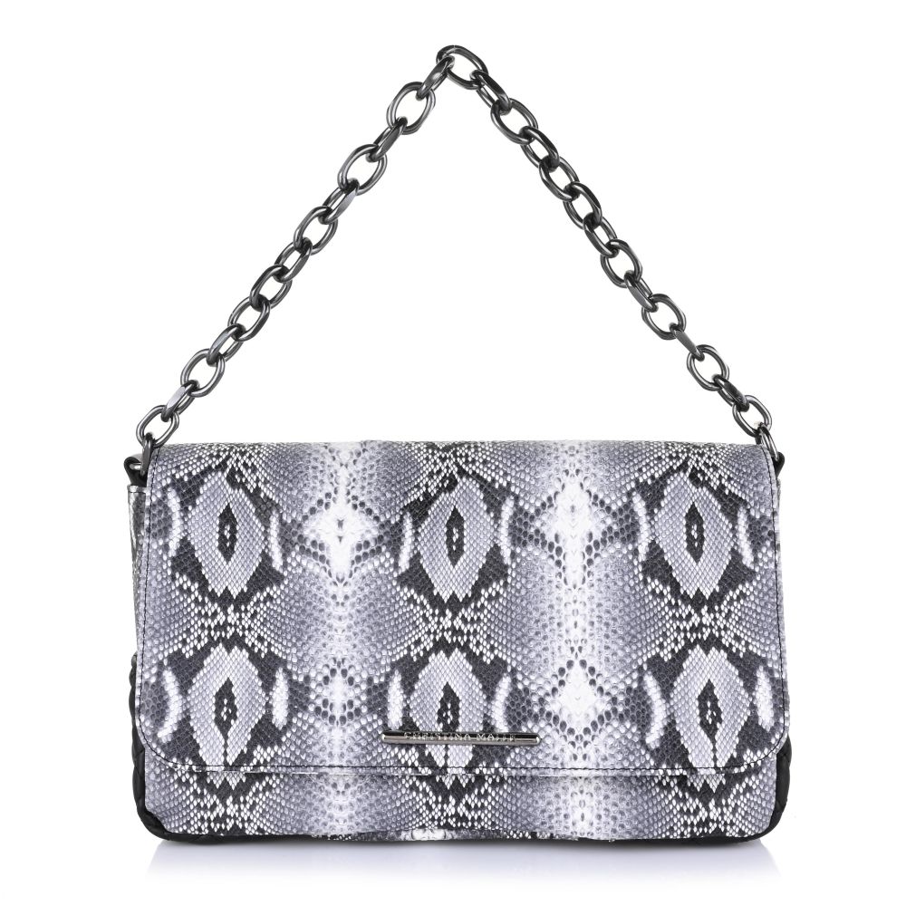 Τσάντα Ώμου Christina Malle Mini Bag Grey Animal Print