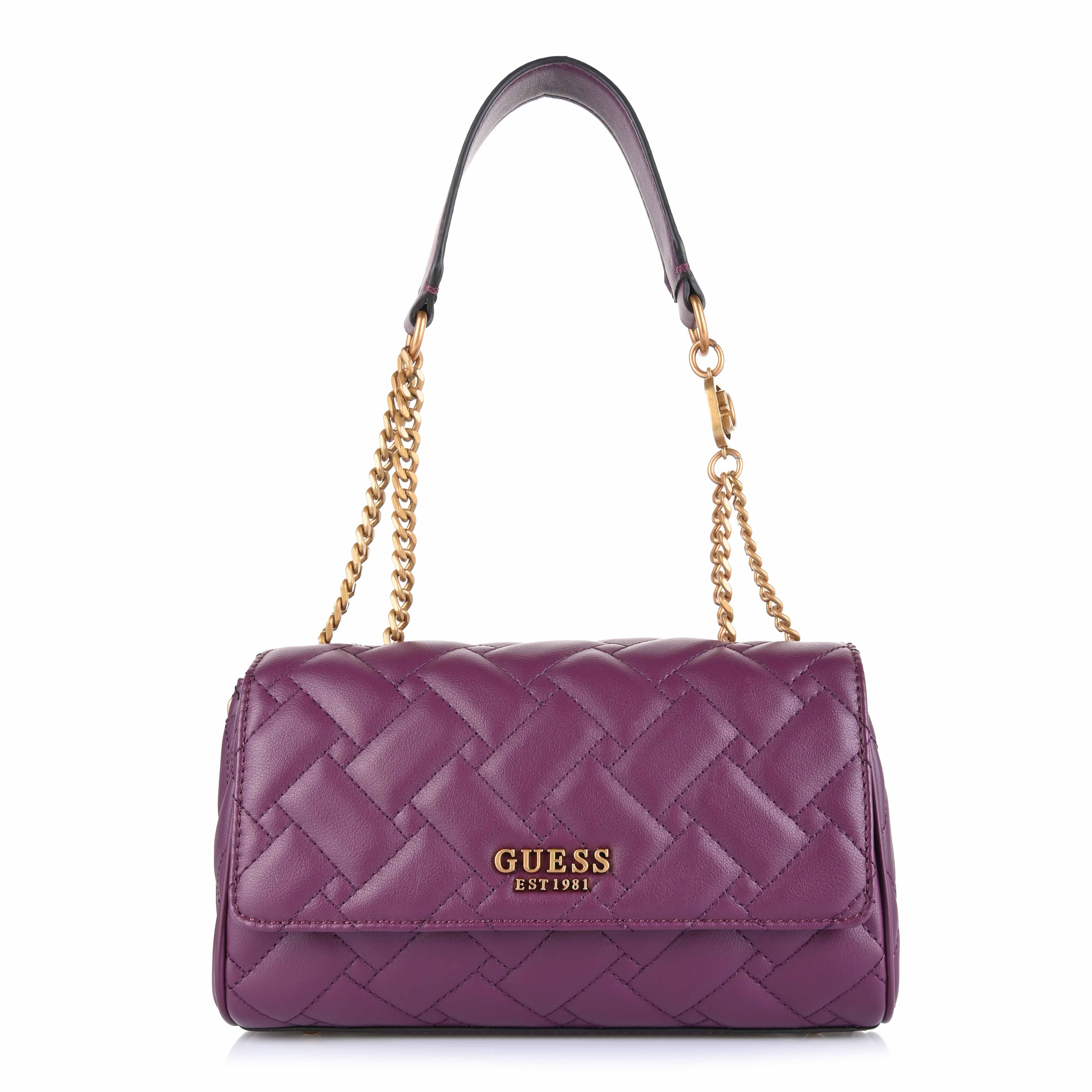 Τσαντάκι Ώμου-Χιαστί Guess Gracelynn QB898420 Plum