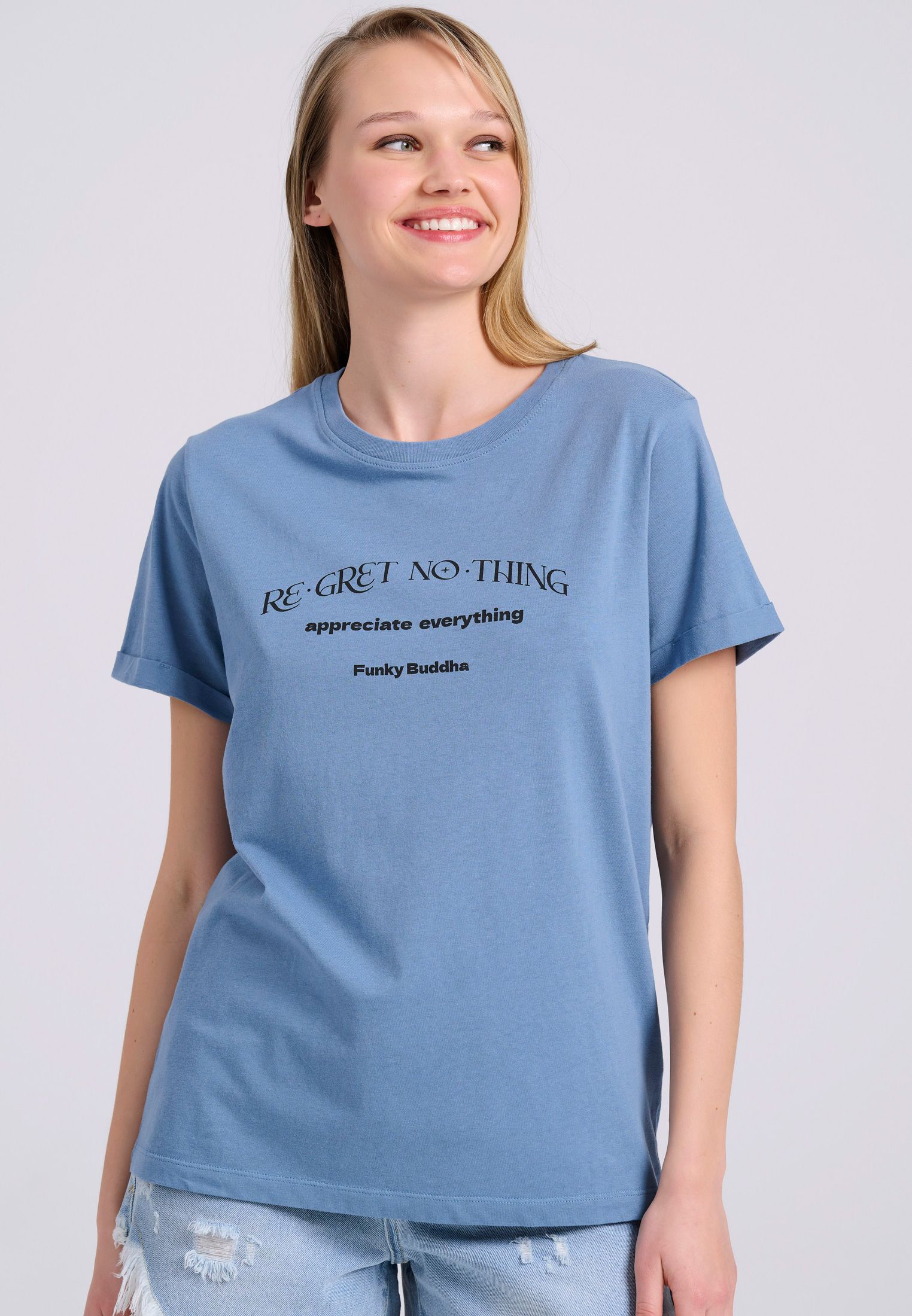 Organic cotton t-shirt με τύπωμα στη πλάτη