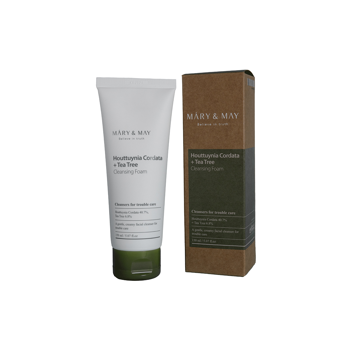 Mary & May Houttuynia Cordata + Tea Tree Cleansing Foam