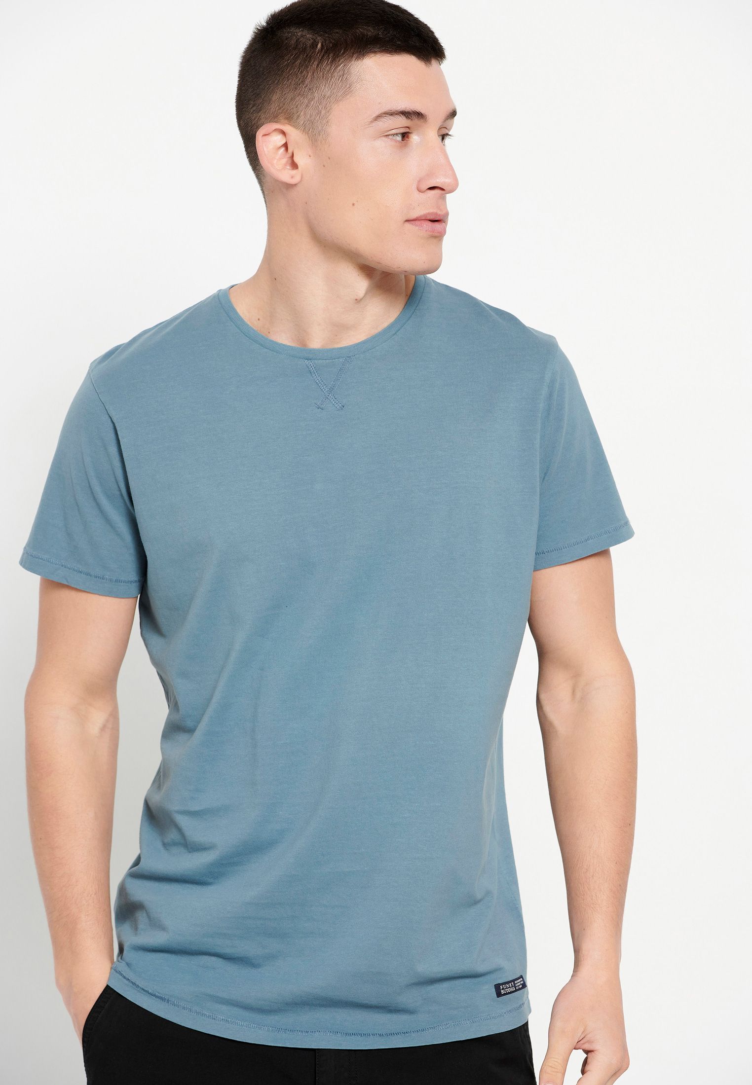 Garment dyed βαμβακερό t-shirt