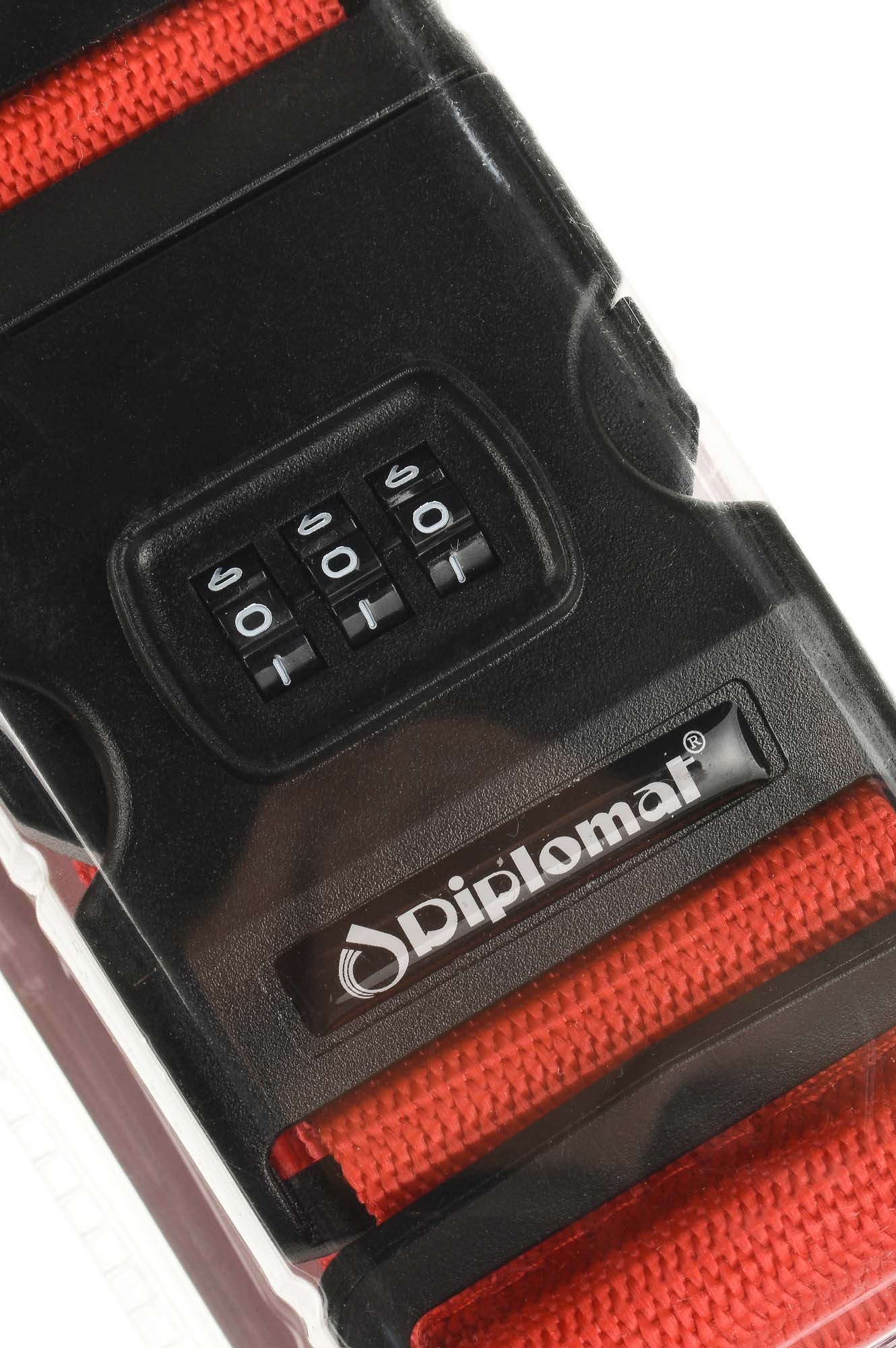 Ιμάντας Βαλίτσας με 3ψήφιο Συνδυασμό Diplomat Accessories Collection ACSTRAP2 Κόκκινο