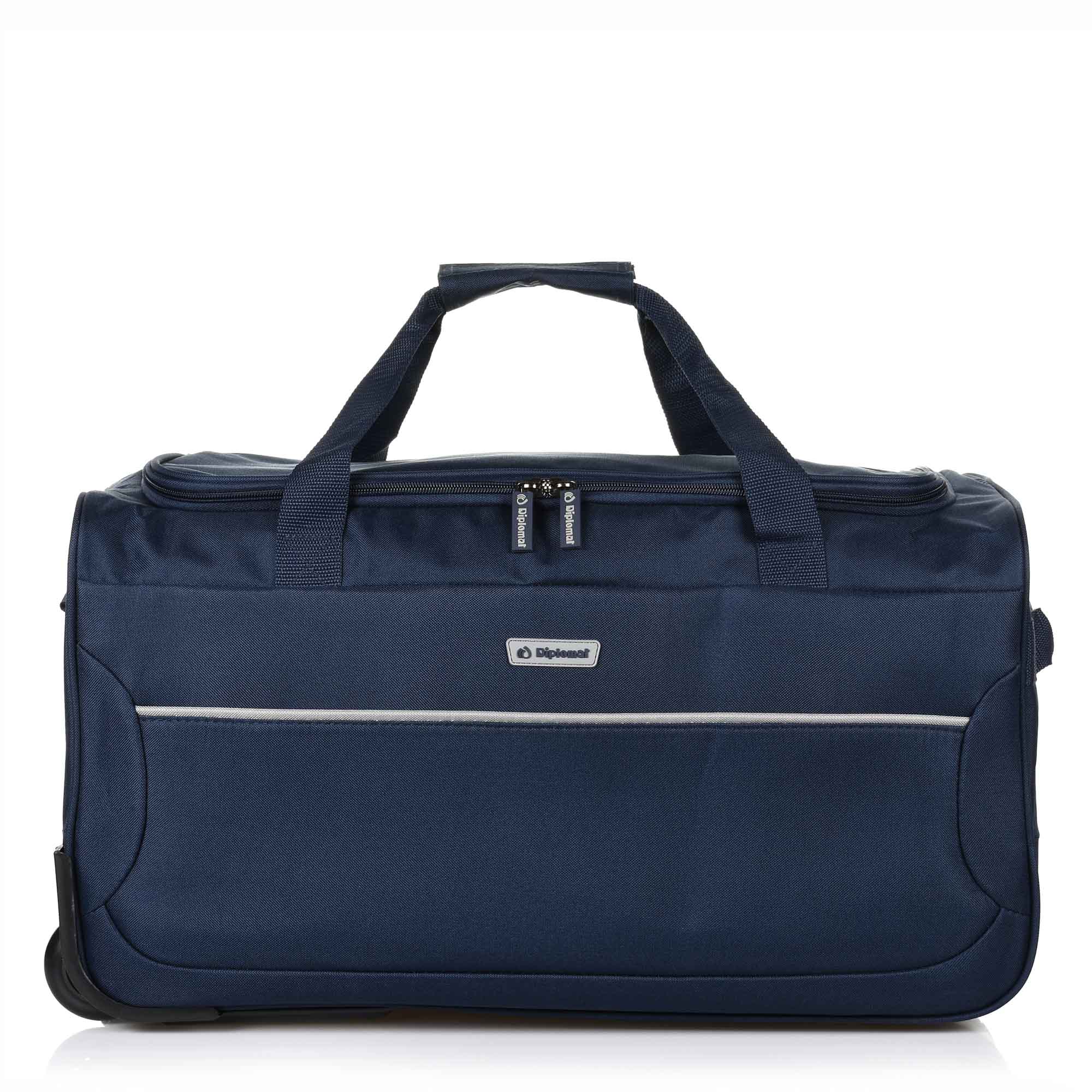 Σακ-Βουαγιάζ Μικρό με ρόδες 55cm Diplomat Travel Collection ZC3002-55W Μπλε