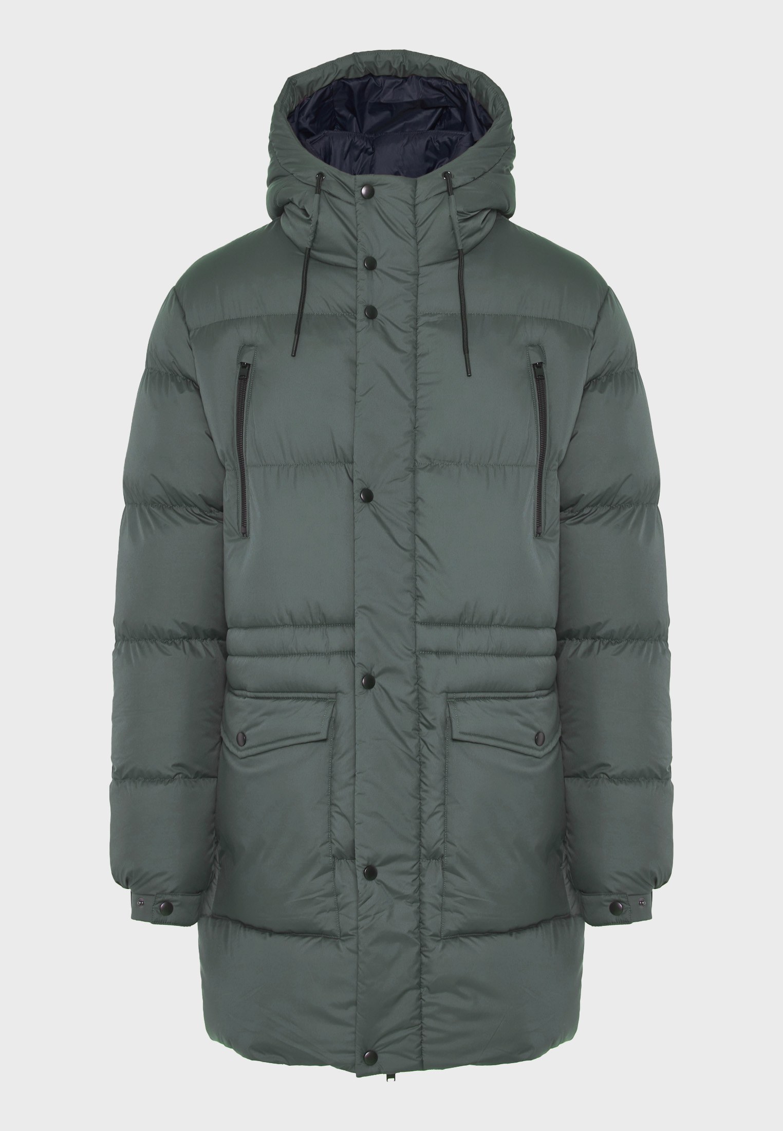 Ανδρικό puffer μπουφάν με κουκούλα