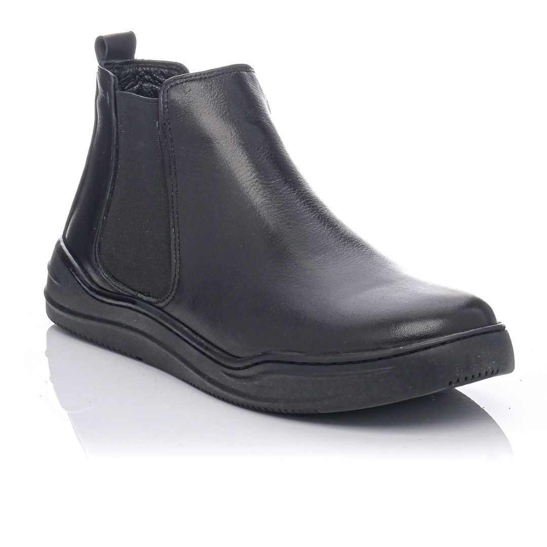 Γυναικείο ανατομικό δερμάτινο μποτάκι Safe Step PH4904