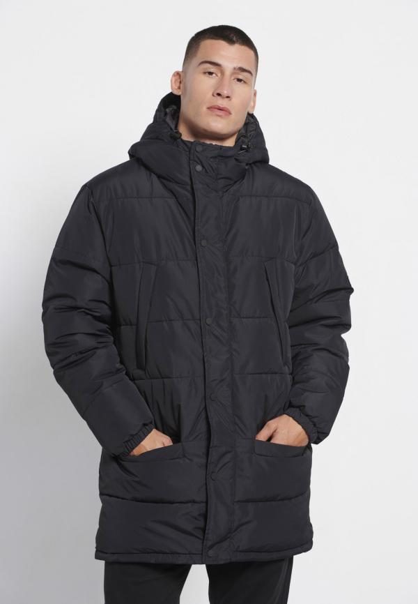 Ανδρικό puffer παρκά με κουκούλα