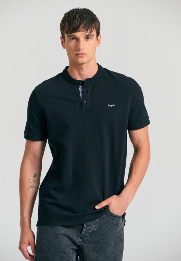 Polo μπλούζα με λαιμό mao Garage 55.