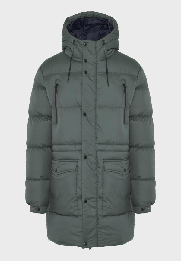 Ανδρικό puffer μπουφάν με κουκούλα