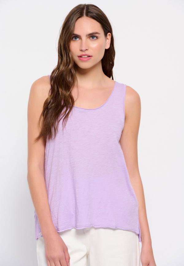 Βαμβακερό μονόχρωμο tank top