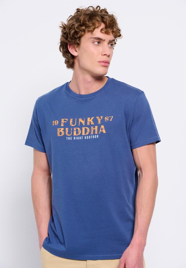 T-shirt από οργανικό βαμβάκι με branded τύπωμα
